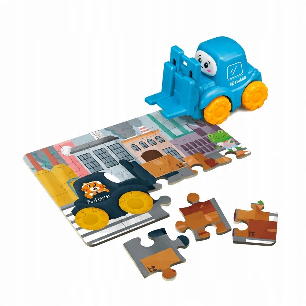 

Zestaw Puzzle Wraz Z Samochodzikiem 2w1 21 el.