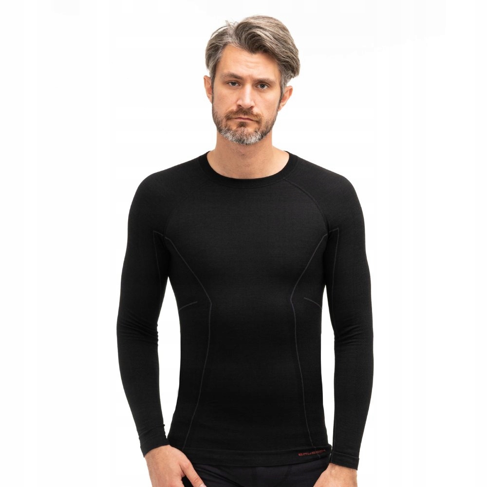 Koszulka Męska Termoaktywna Brubeck Active Wool Merino długi rękaw XL