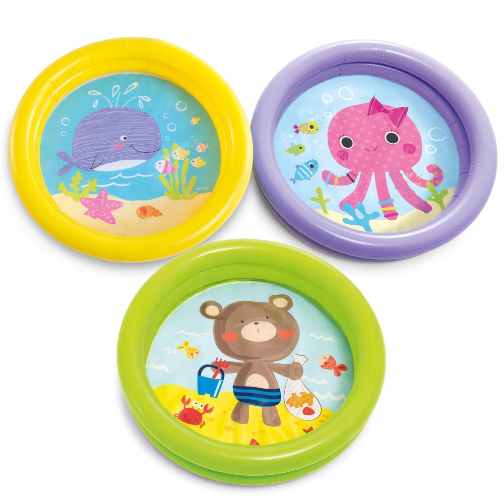 Basen Basenik Dmuchany BRODZIK 61x15cm INTEX 59409 Kolor odcienie fioletu