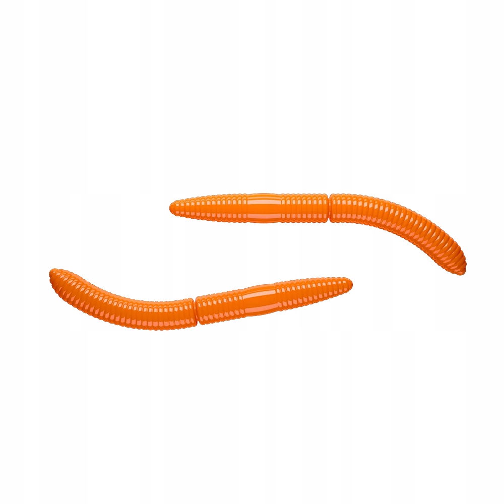 Libra Lures Fatty D'Worm 75 011 Hot Orange Cheese