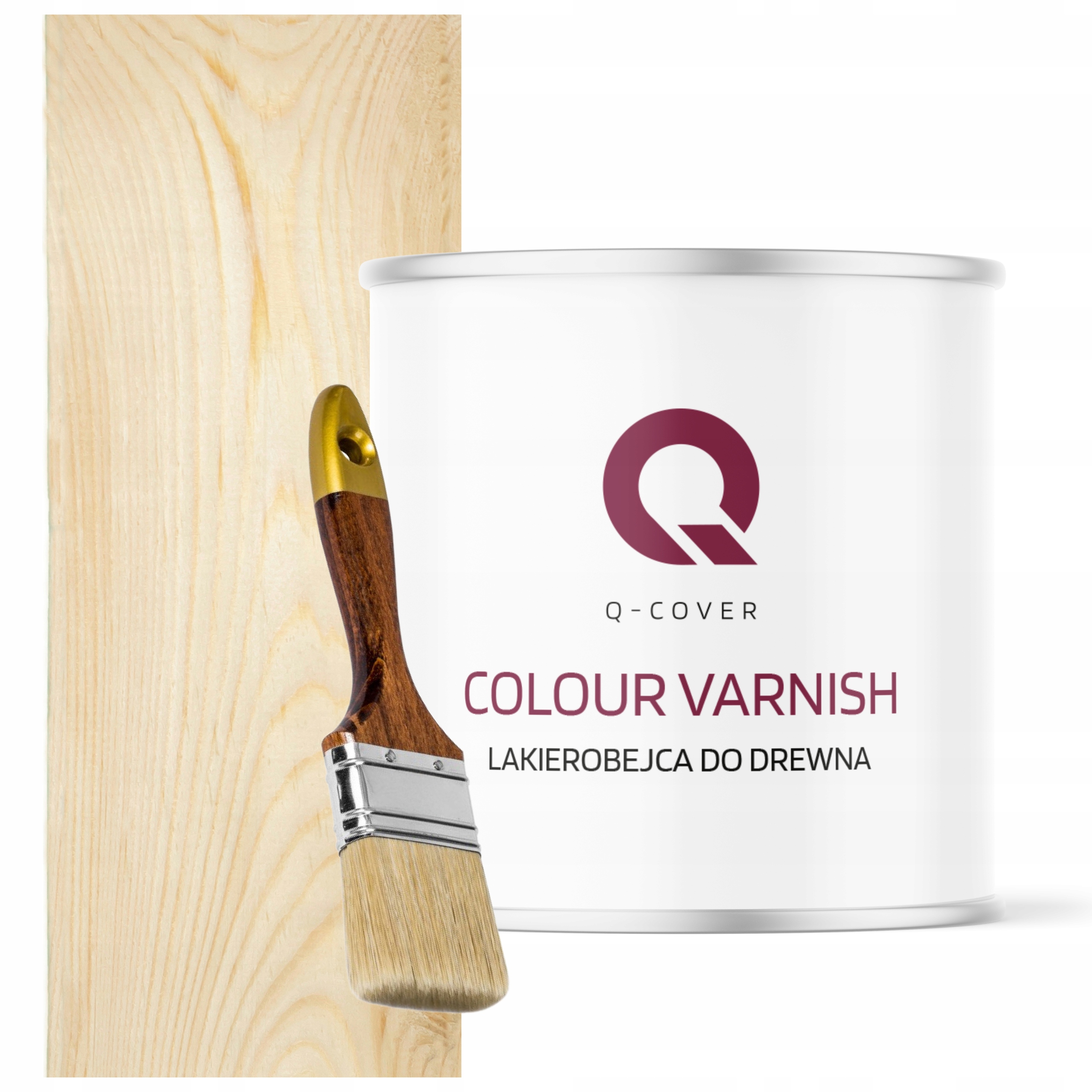 Lakovník Na Dřevěné Prvky Výkonný Bezbarvý Polomat 2,5L Dárek