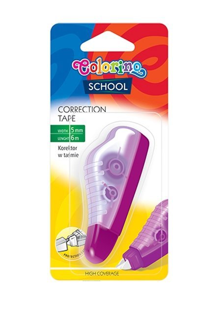 

Korektor W Taśmie 5mm x 6 m Colorino Różowy