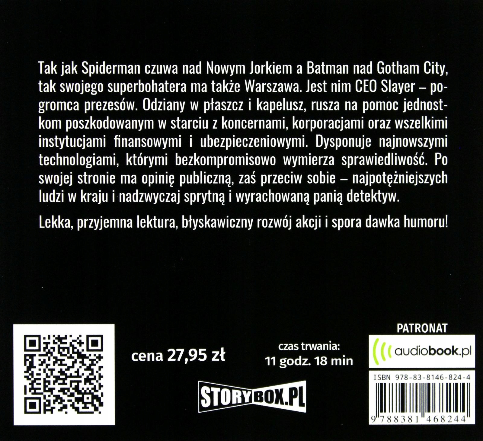 CEO SLAYER. POGROMCA PREZESÓW - MARCIN SERGIUSZ PRZYBYŁEK [AUDIOBOOK] Stan opakowania oryginalne