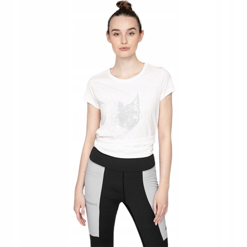 

T-shirt Damski 4F H4L22-TSD066 11S - Biały; S