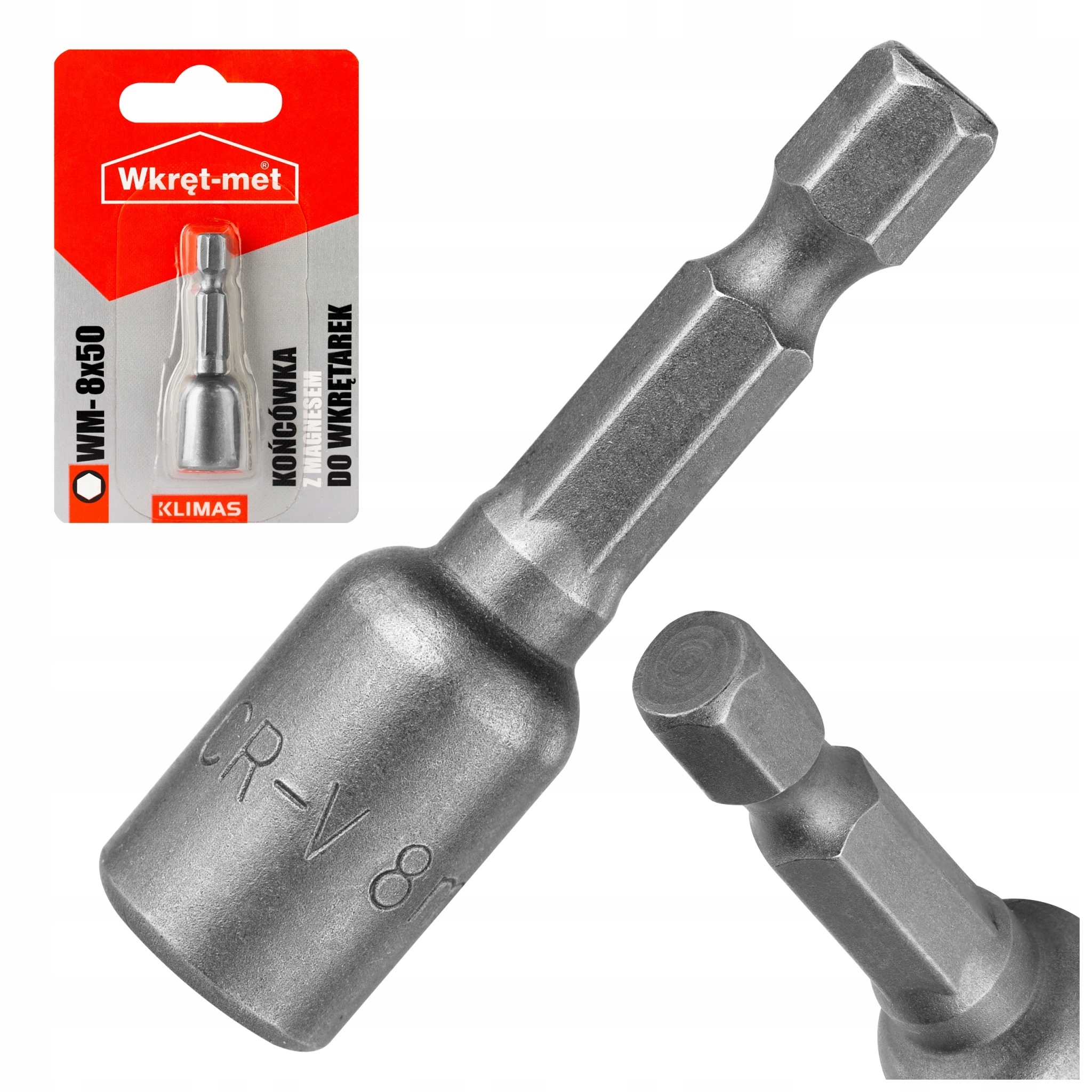 

Kluczyk końcówka magnetyczna 8mm Klimas