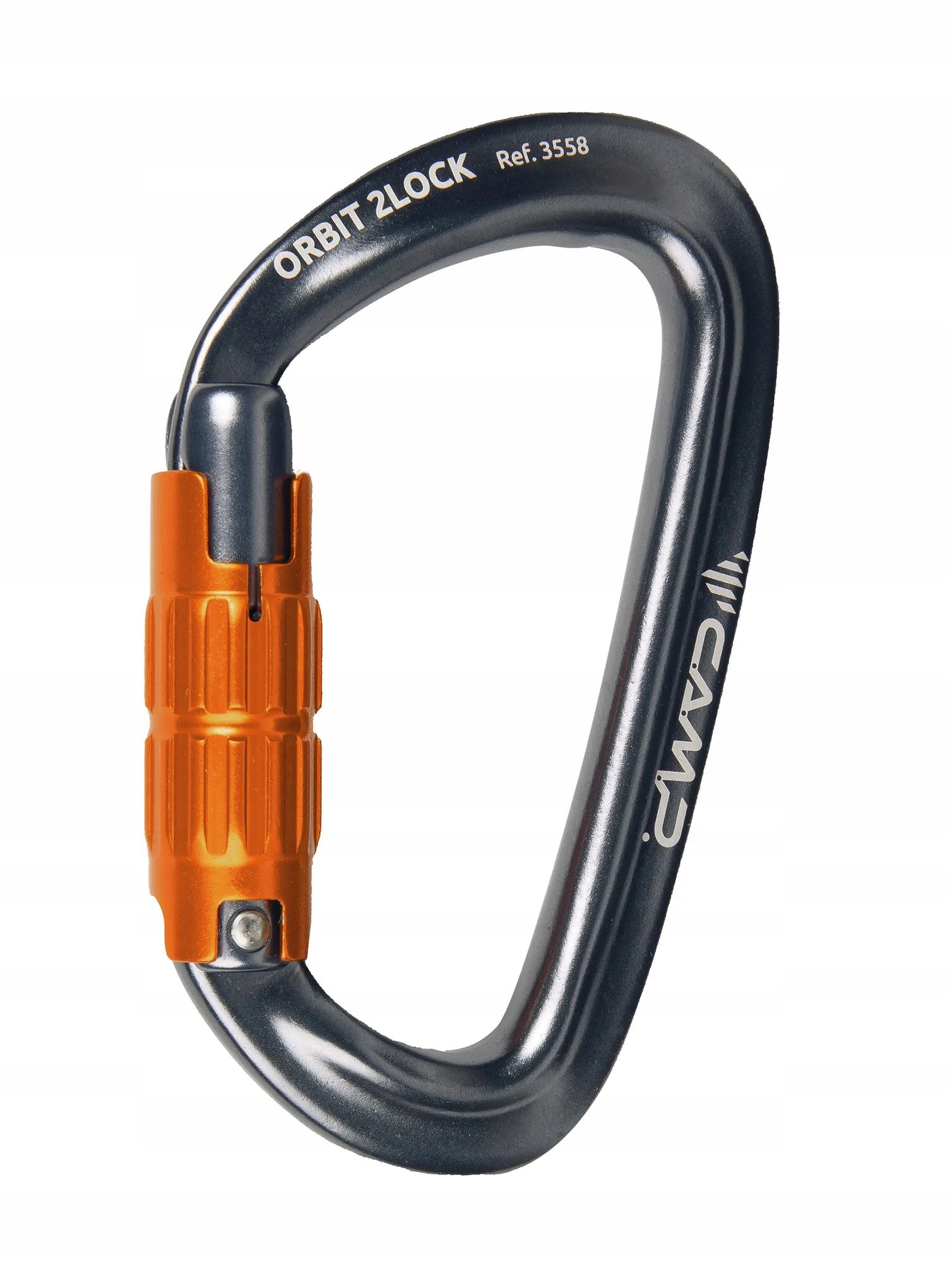 Horolezecká karabina Camp Orbit 2Lock gun metal