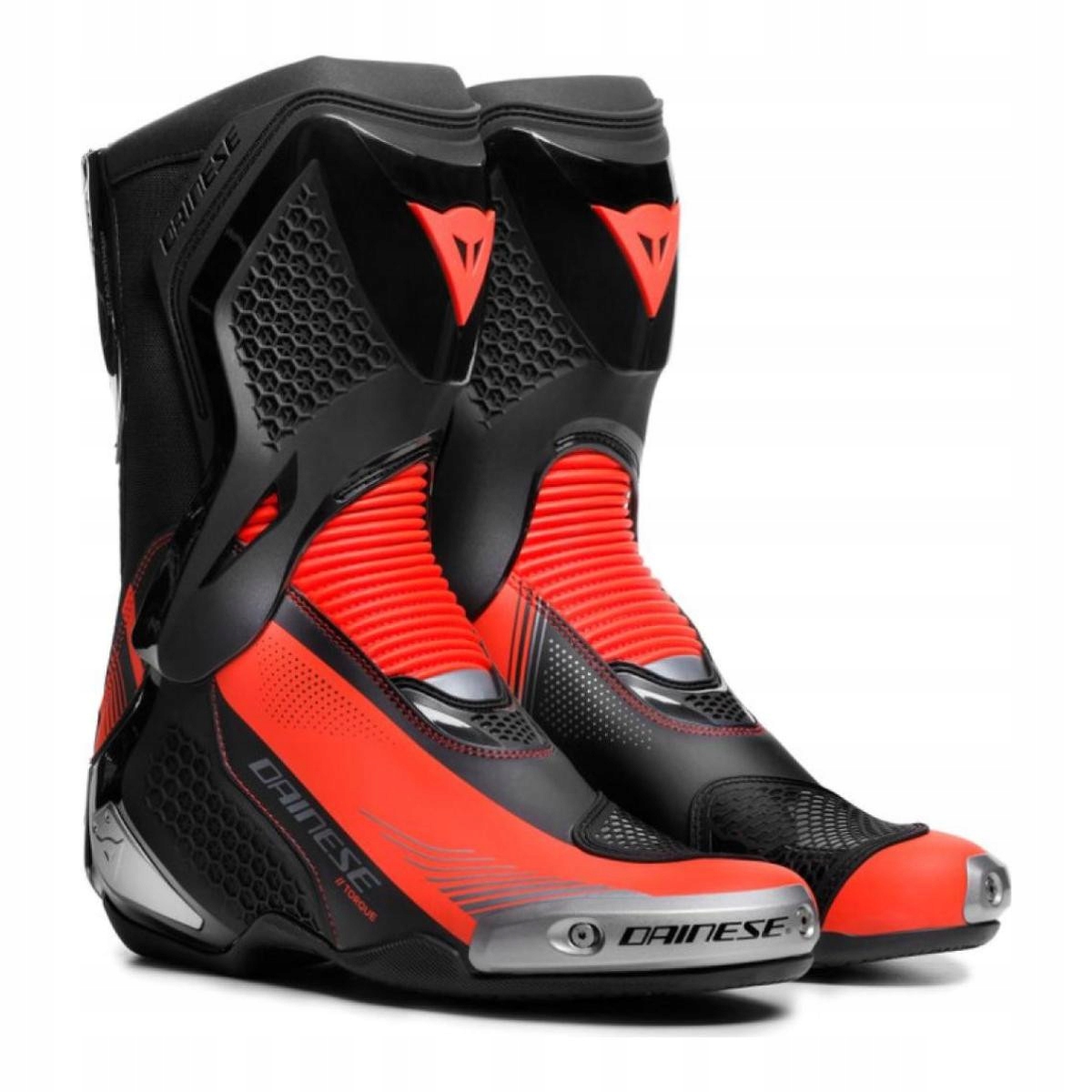 Motocyklové topánky Dainese Torque 4 Čierna/Červená fluo Veľkosť 44