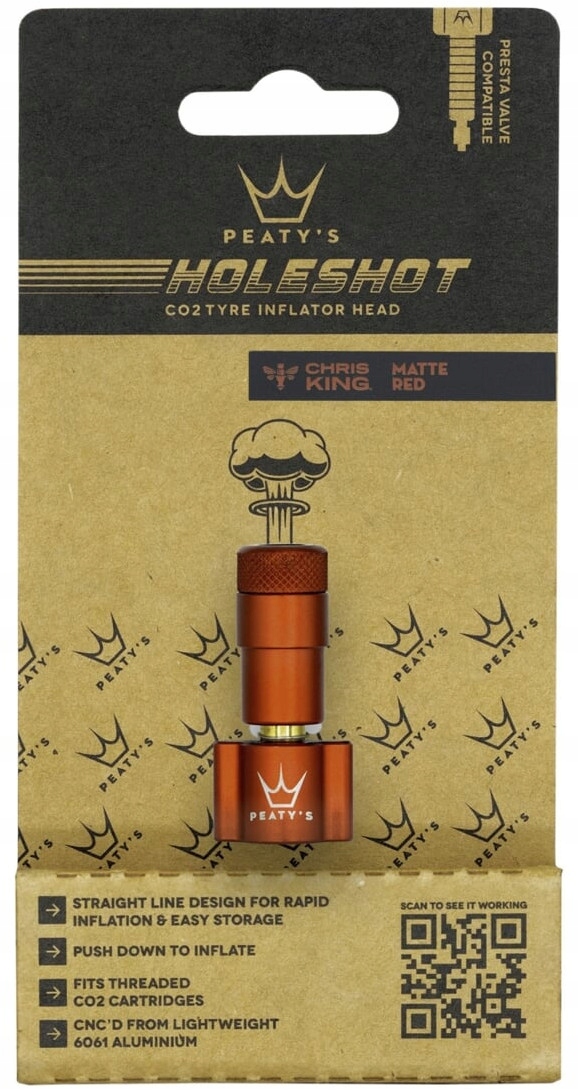 CO2 pumpa Hlavice Peaty's Holeshot Inflator Head