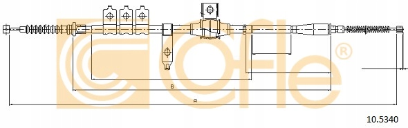 Linki hamulca ręcznego COFLE 10.5340 Producent części Cofle