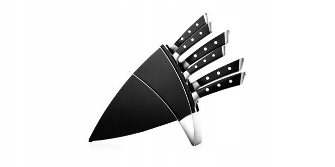 Blok na nože Azza Tescoma so 6 nožmi, nerezová oceľ, ergonomický