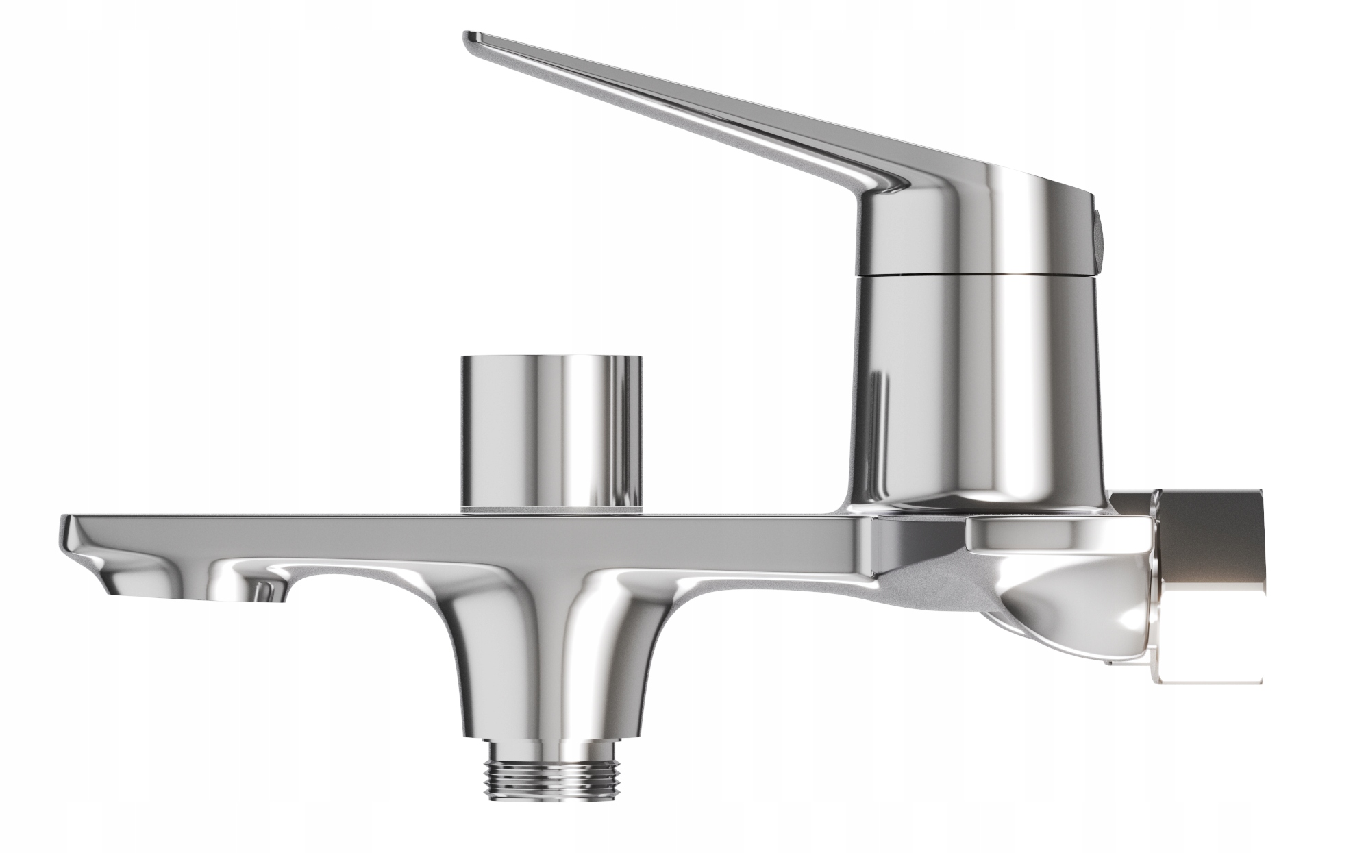 Vaňová A Sprchová Batéria, Mosadzný Kúpeľňový Kohútik, Chróm, Nave