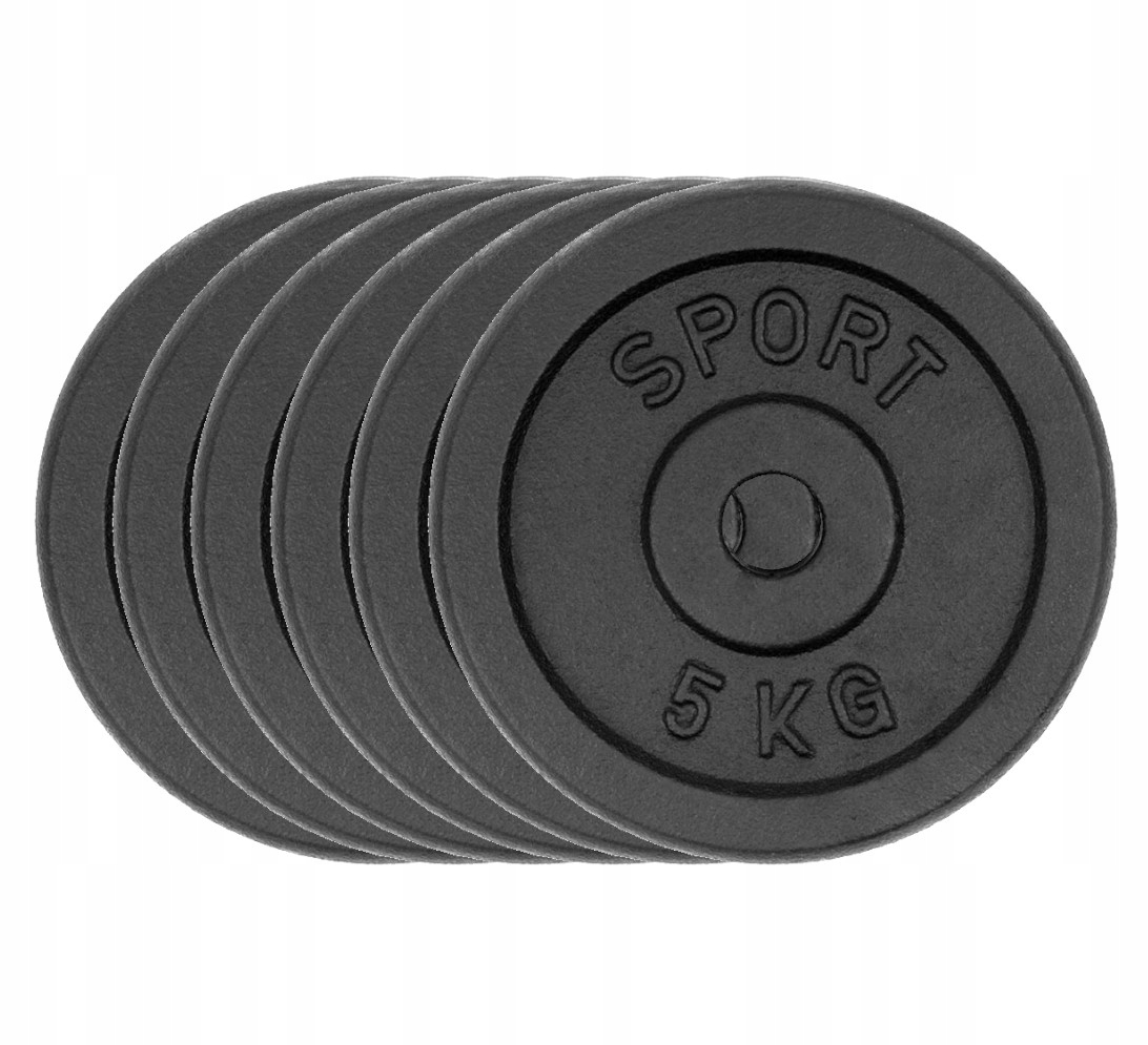 

Obciążenie żeliwne 6x5kg talerz 28mm zestaw 30kg