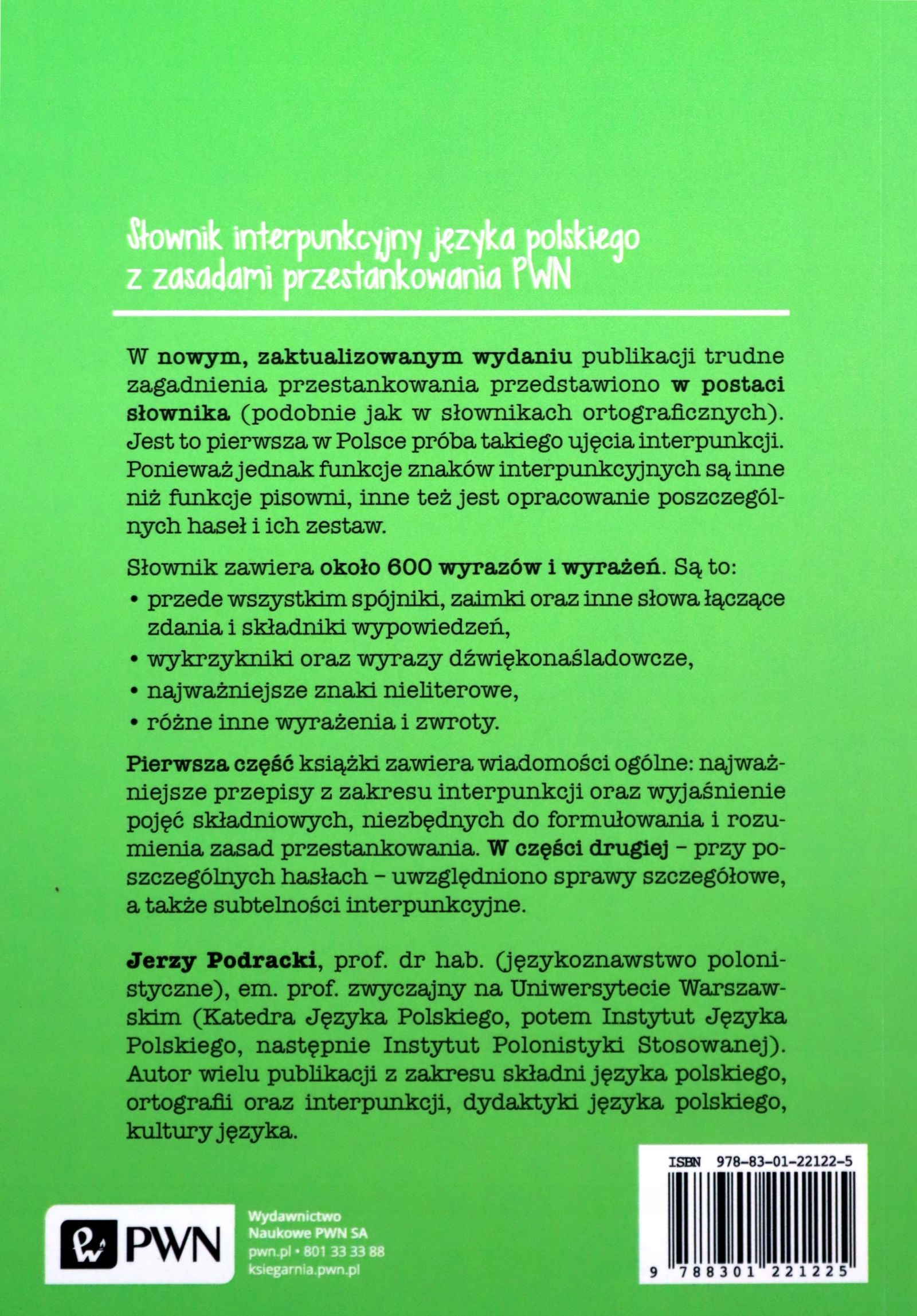 Słownik interpunkcyjny języka polskiego Wn Pwn