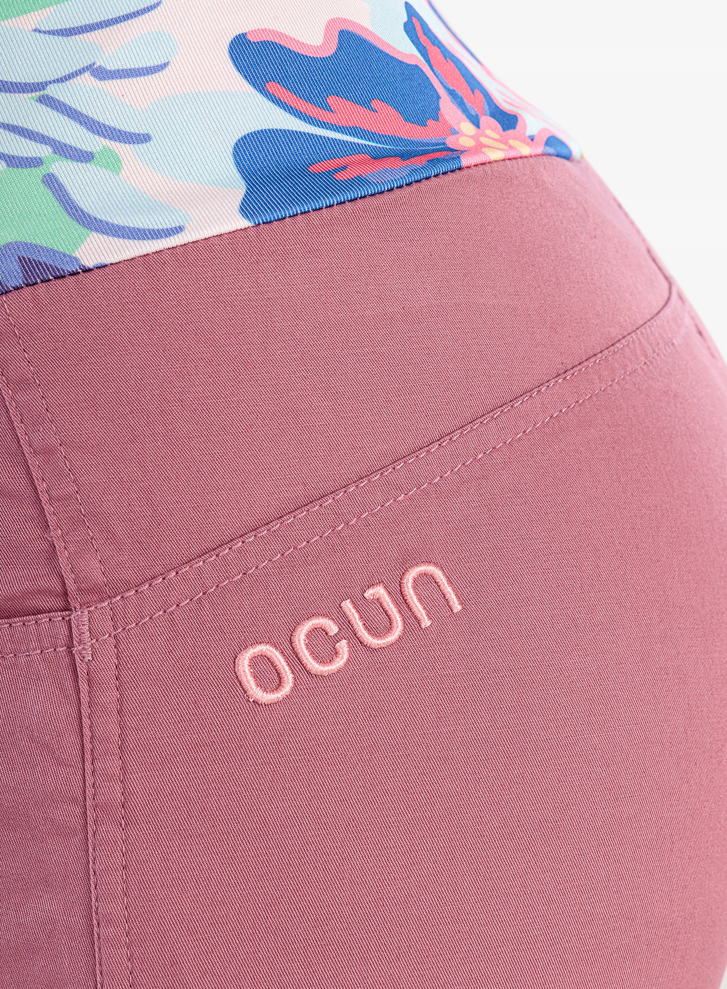 Spodnie wspinaczkowe damskie Ocun Sansa Pants - rose mesa L Materiał dominujący bawełna