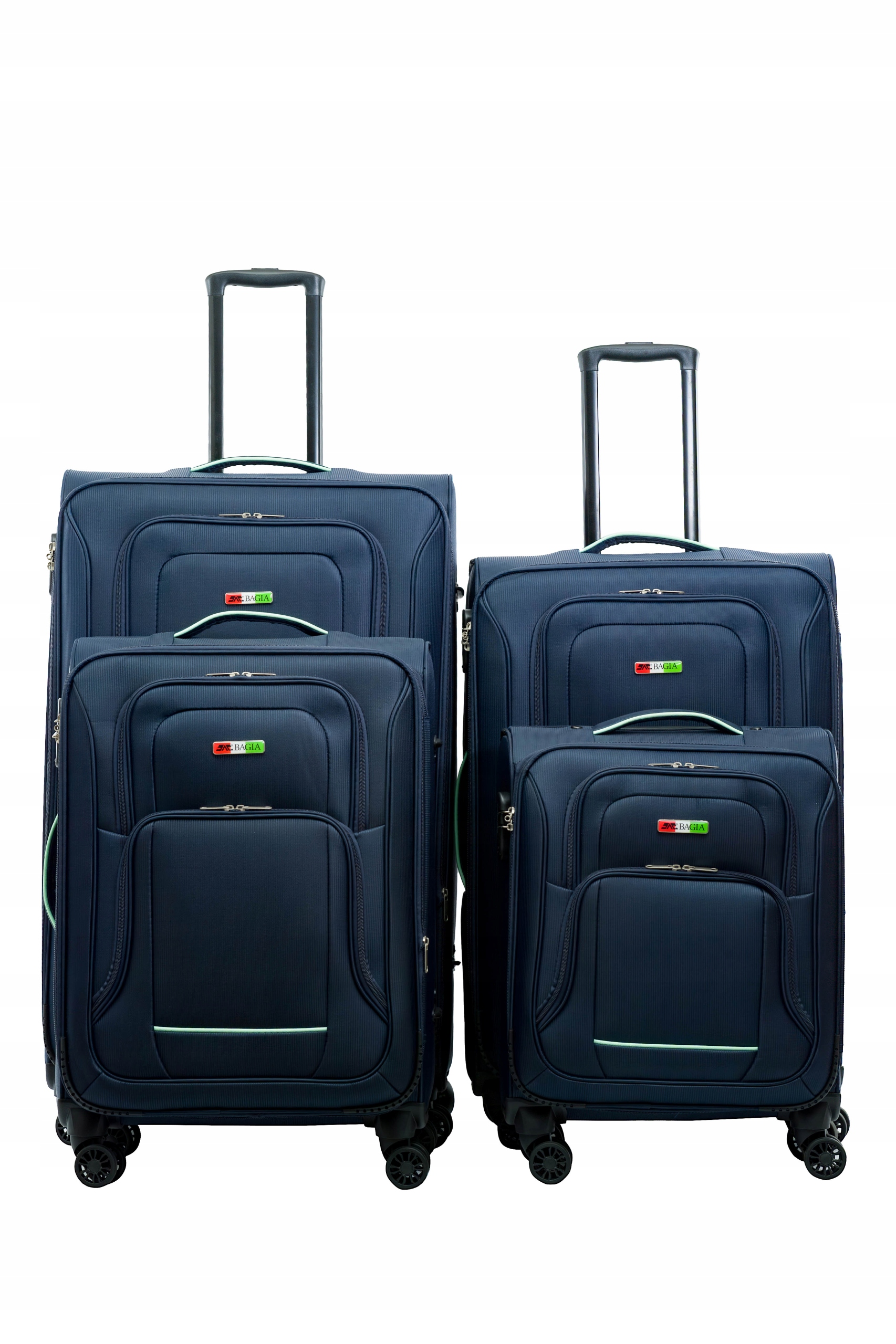 Komplet Walizek Podróżnych Materiałowych Bagia Premium Travel 4 Sztuki