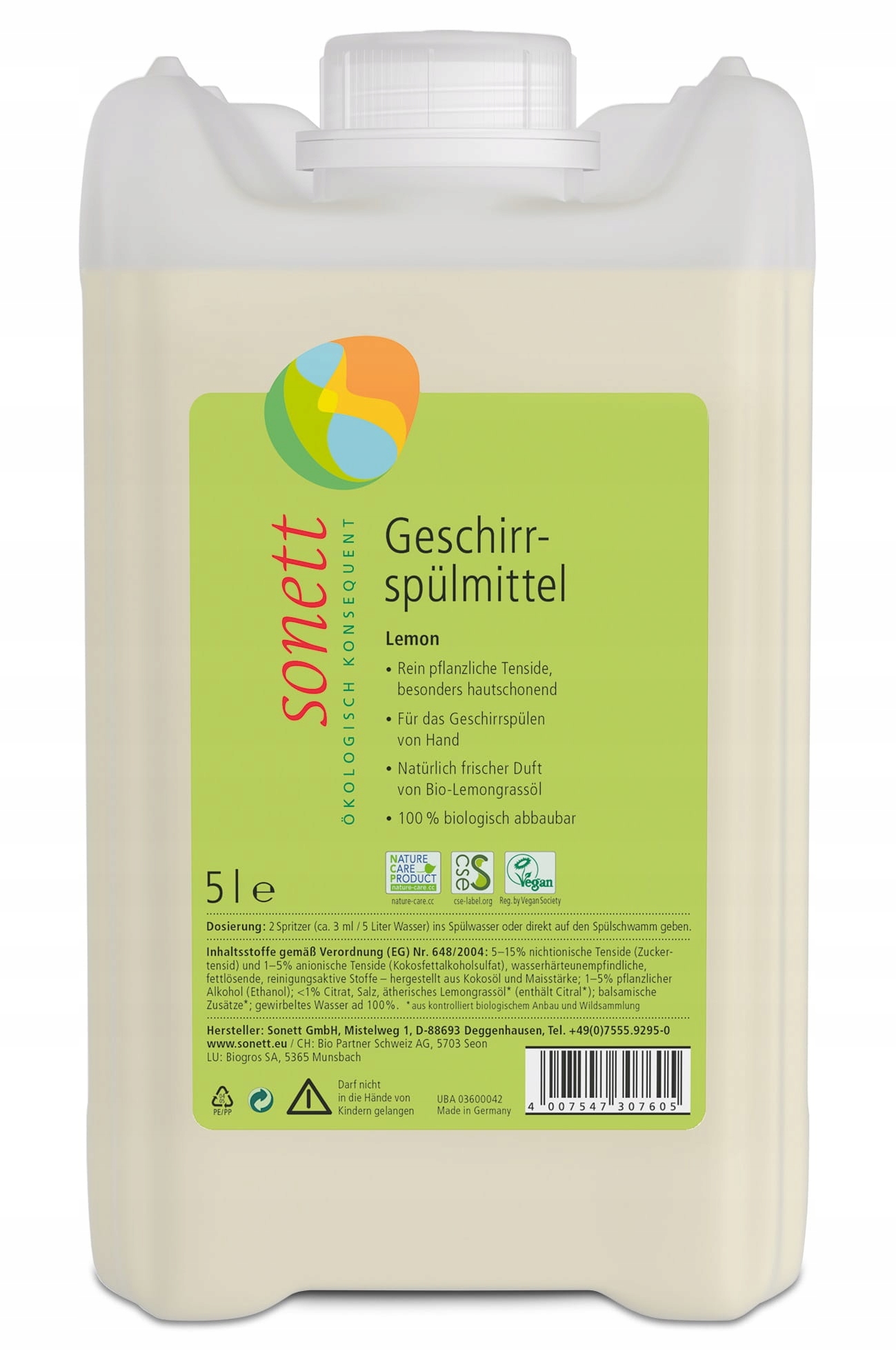 

Sonett płyn do mycia naczyń cytrynowy 5l