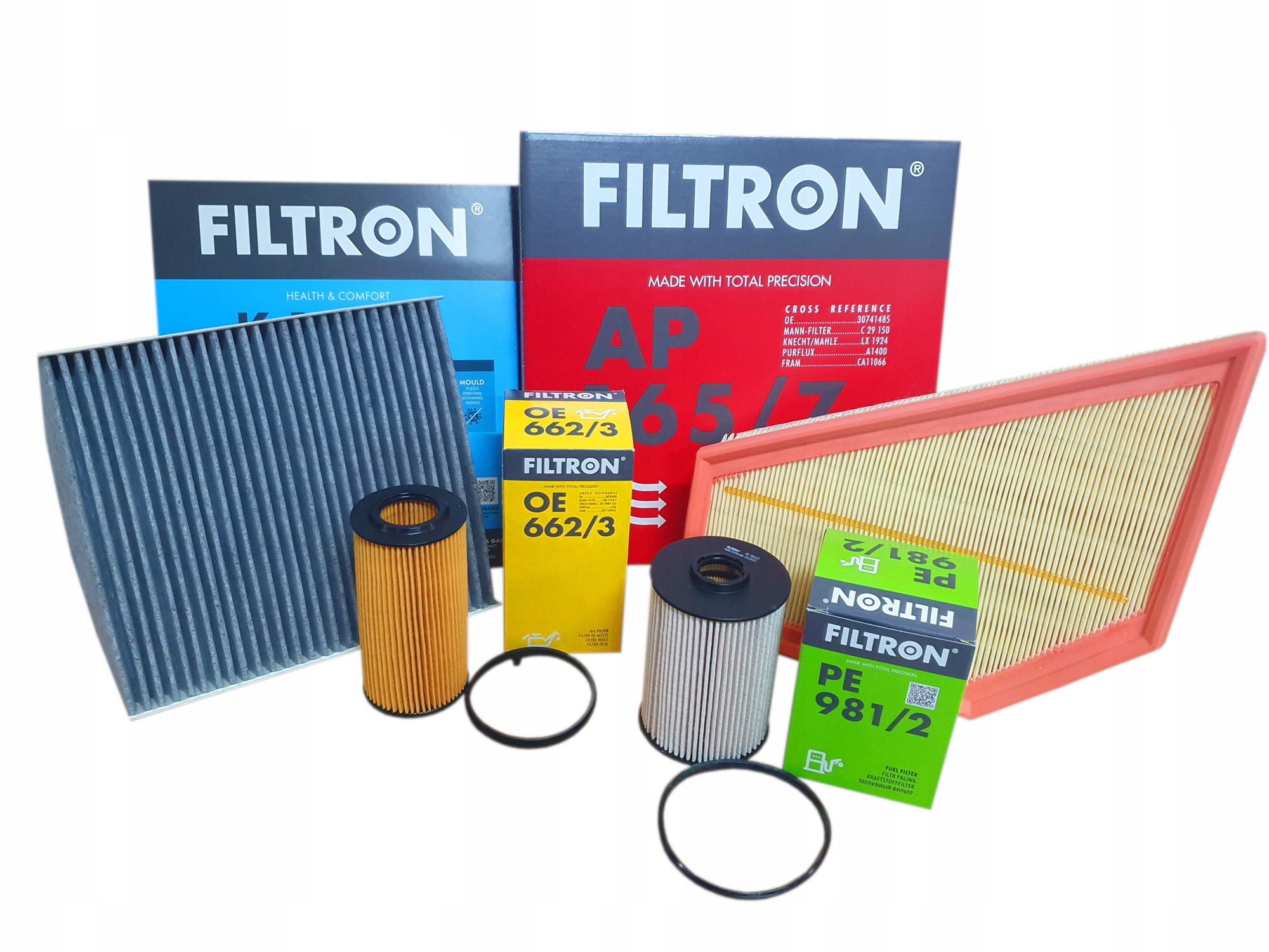 Комплект фильтров для VOLVO C30 D5 V50 2.4 D5 2.4 Tdi