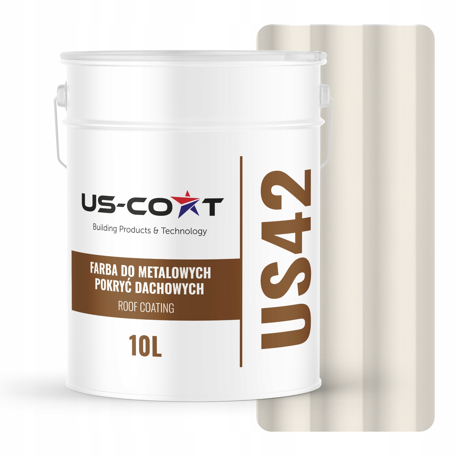 Farba Na Strechu Z Plechu Pozinkovaná Oceľ Biely Kov Alpský Ral 9010 10 L Satén