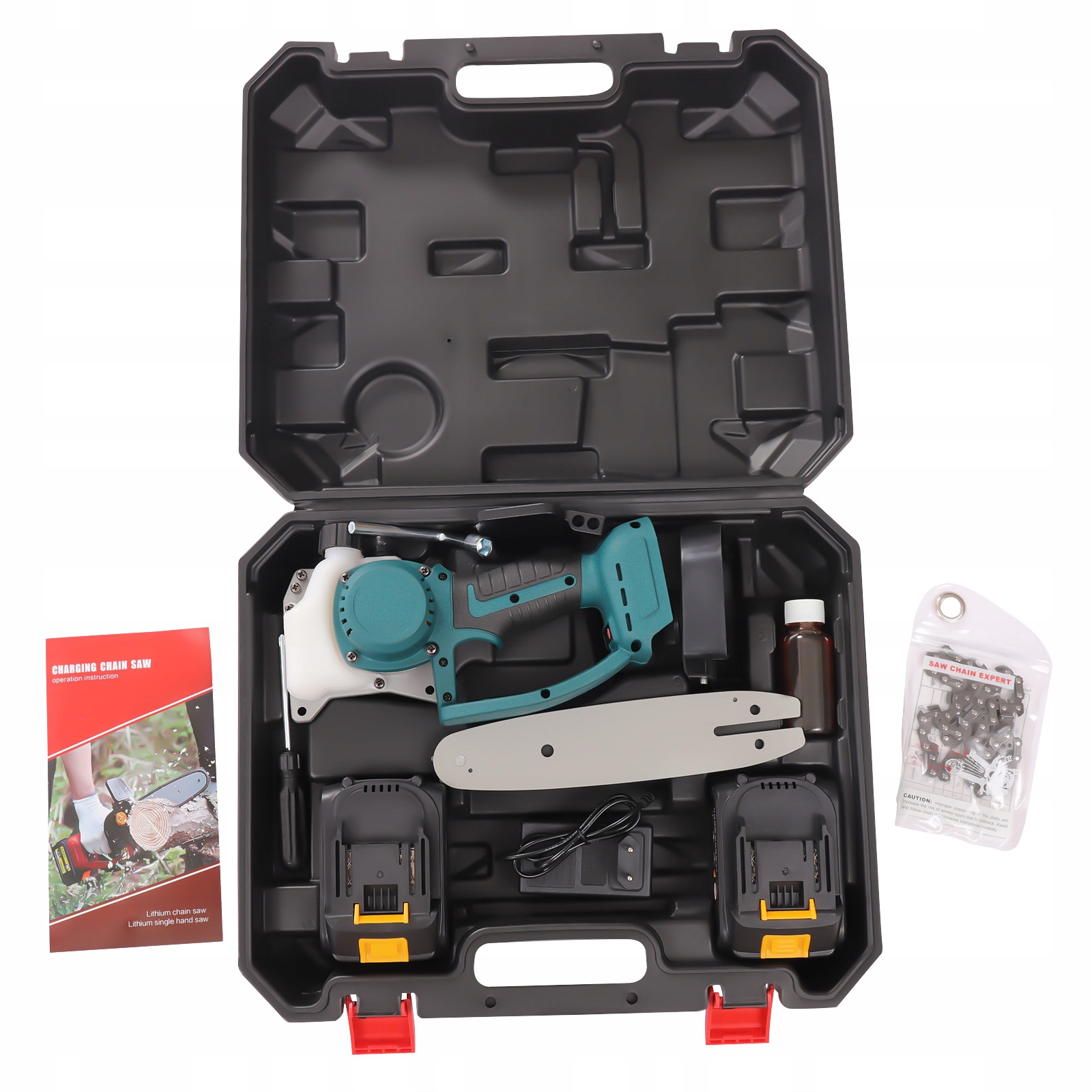 PIŁA ŁAŃCUCHOWA AKUMULATOROWA PILARKA 8 cal Model 23487123153454