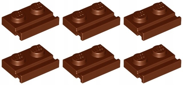 

Lego 32028 Prowadnica 1x2 brązowa Nowa (5g) 6 szt.