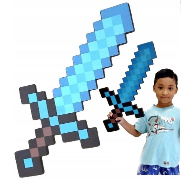 Minecraft Miecz diamentowy duży 60 bezpieczny EVA
