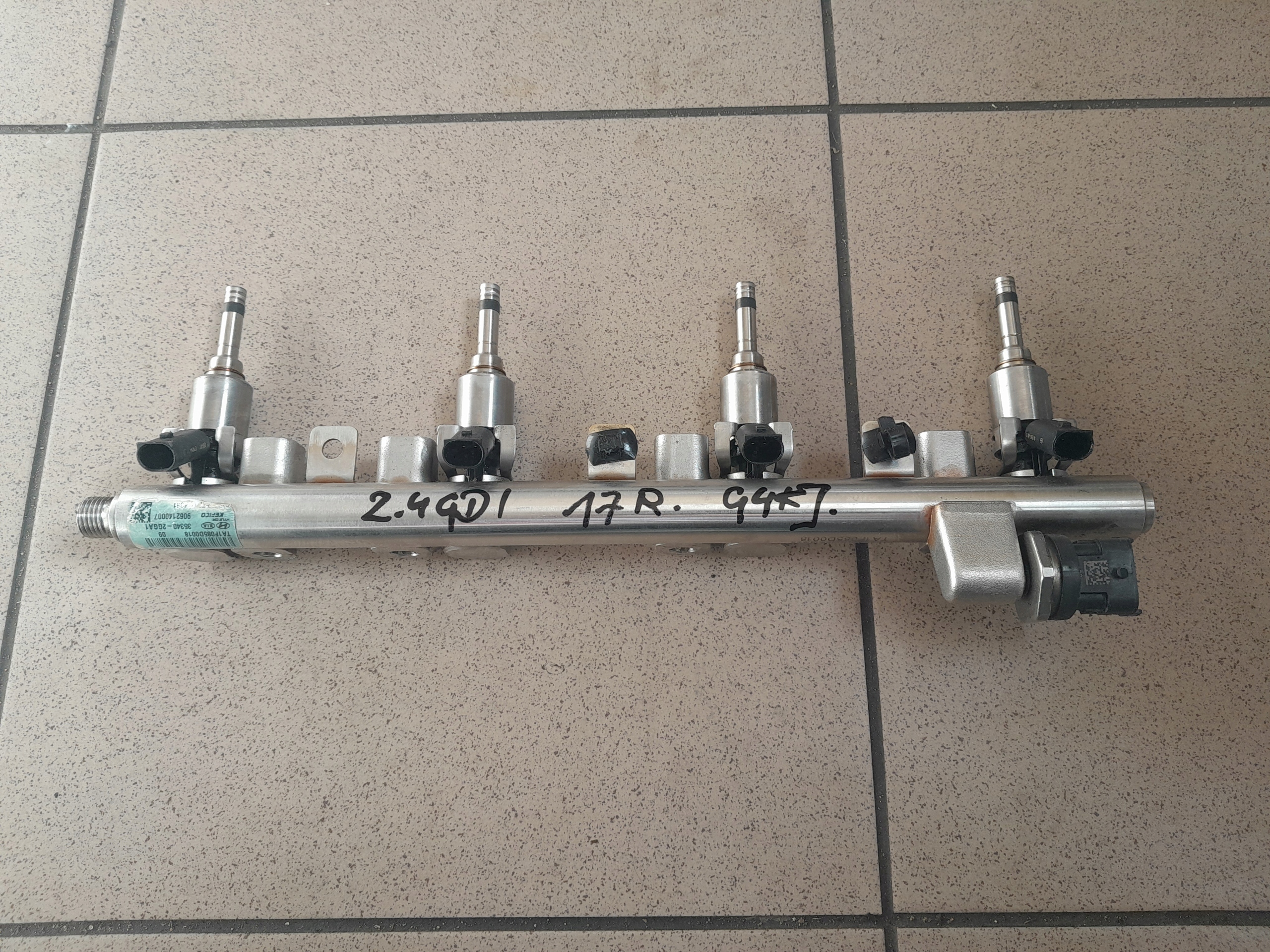 KIA OPTIMA IV SORENTO III 2015-19 2.4 GDI G4KJ LISTWA WTRYSKOWA 35340-2GGA1