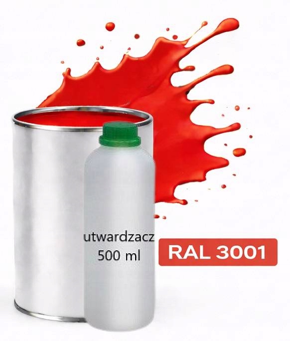Ral 3001 Polyuretán Akryl 2:1 1 L Pololesklý Lak Tužidlo Normal 0,5 L