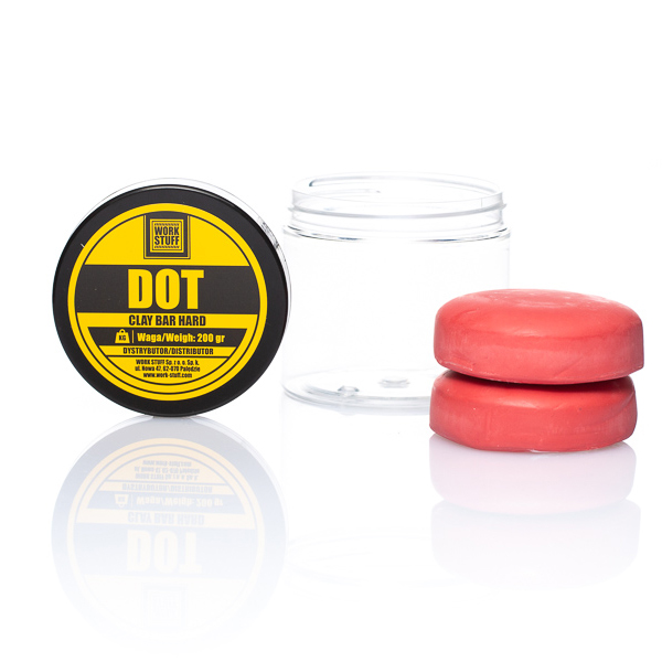 Glinka do Czyszczenia Lakieru Twarda DOT Clay Bar 200g WORK STUFF
