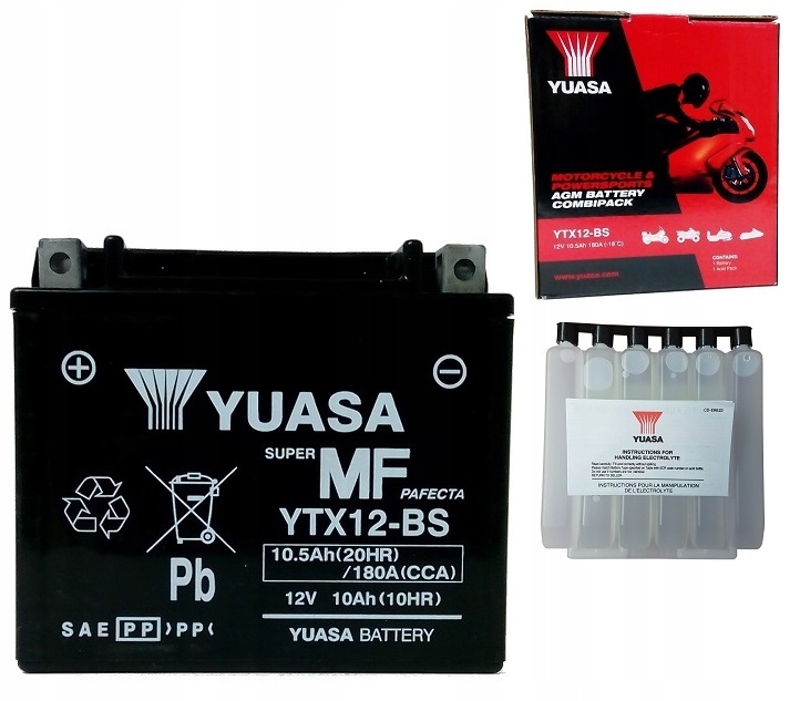

Akumulator YTX12-BS 12V 10Ah 180A Yuasa