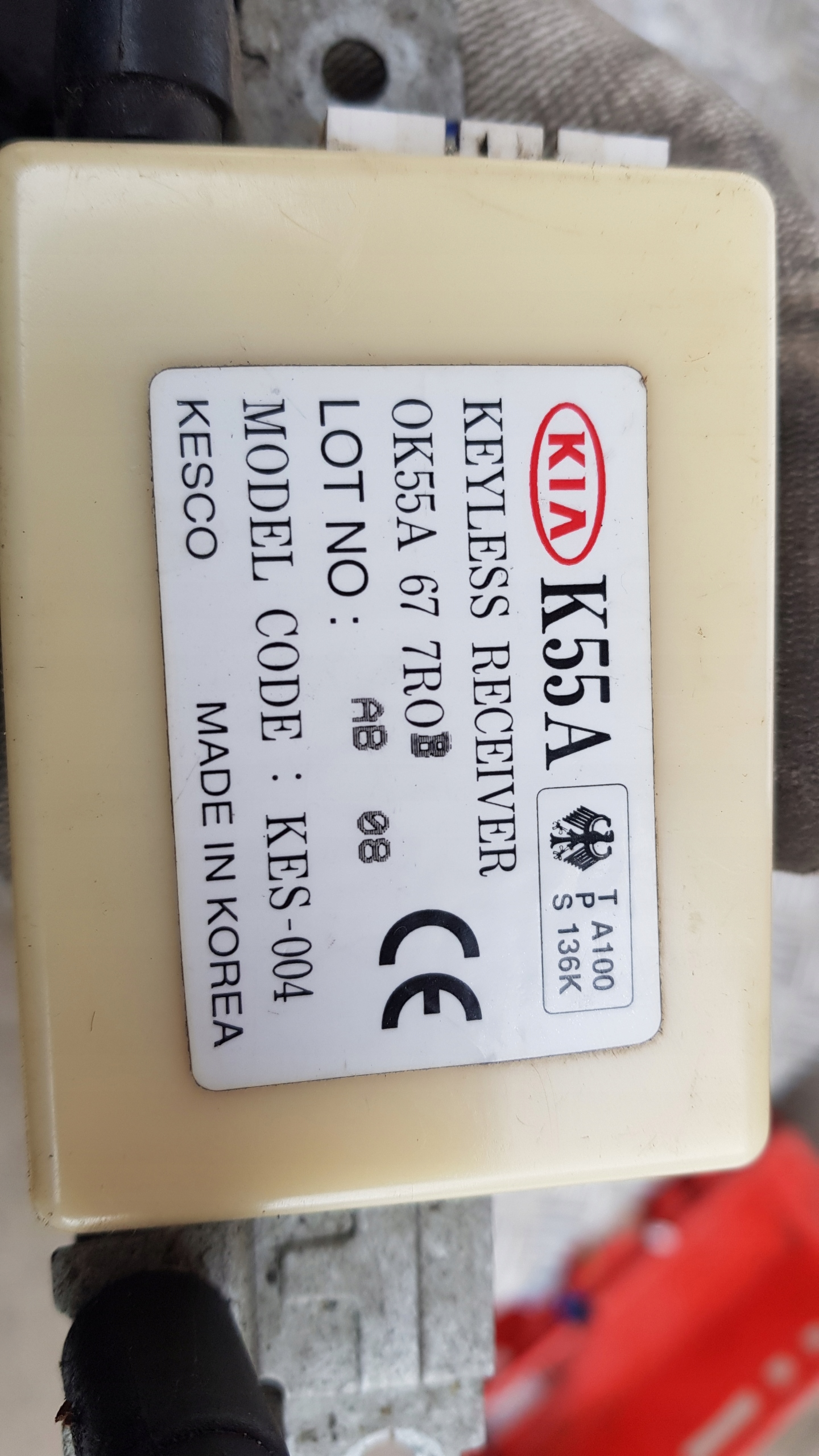 KIA CARNIVAL Module ANTENY KEYLESS KES-004