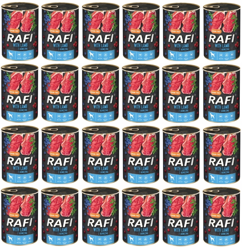Rafi With Lamb Jagnięcina 24 x 400g dla Psa