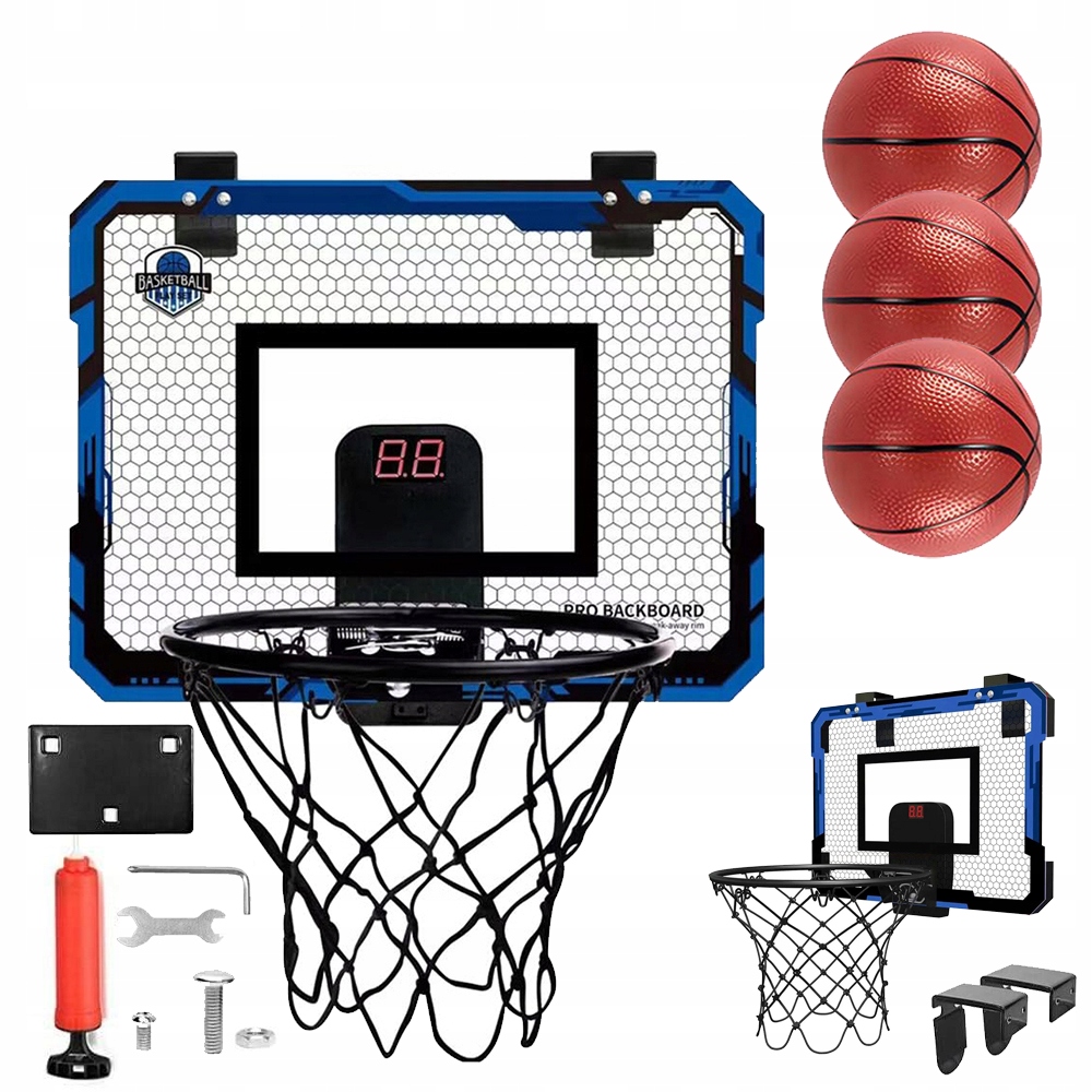 Basketbalová Deska Štít Koše Obruč Míč Pro Děti I Dospělé