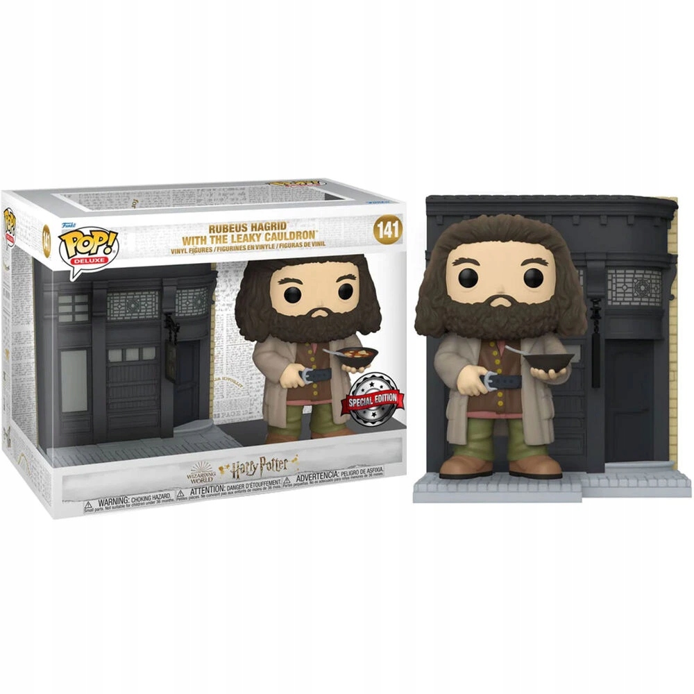 Funko Pop! 141 Deluxe Harry Potter: Rubeus Hagrid s Děravým kotlem
