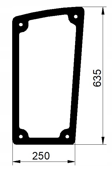 sklo Farmtrac kabina Metal-Fach přední spodní pr