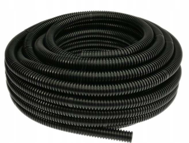 Rura karbowana Peszel 32/25 320N 25m Czarna Uv