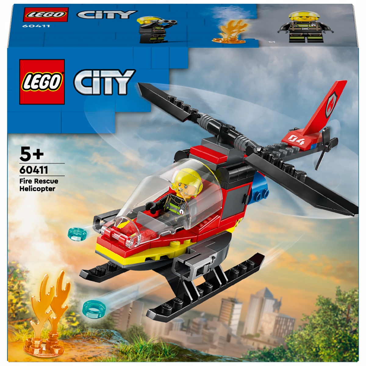 LEGO CITY - STRAŻACKI HELIKOPTER RATUNKOWY NR 60411