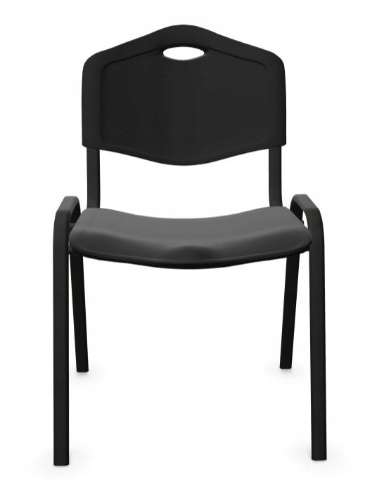 KRZESŁO DO POCZEKALNI PLASTIKOWE ISO-PL CZARNE NS Kolor obicia czarny