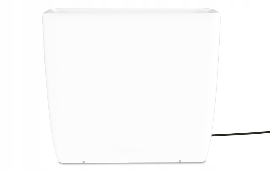 Podsvietený kvetináč, biely, moderný, do záhrady na terasu Flowerpot L