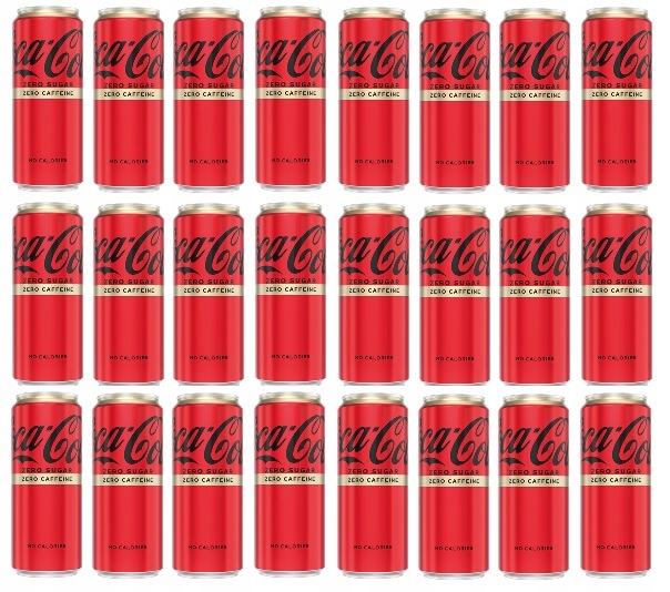 24x 330ml Coca Cola napój bez cukru bez kofeiny Zgrzewka