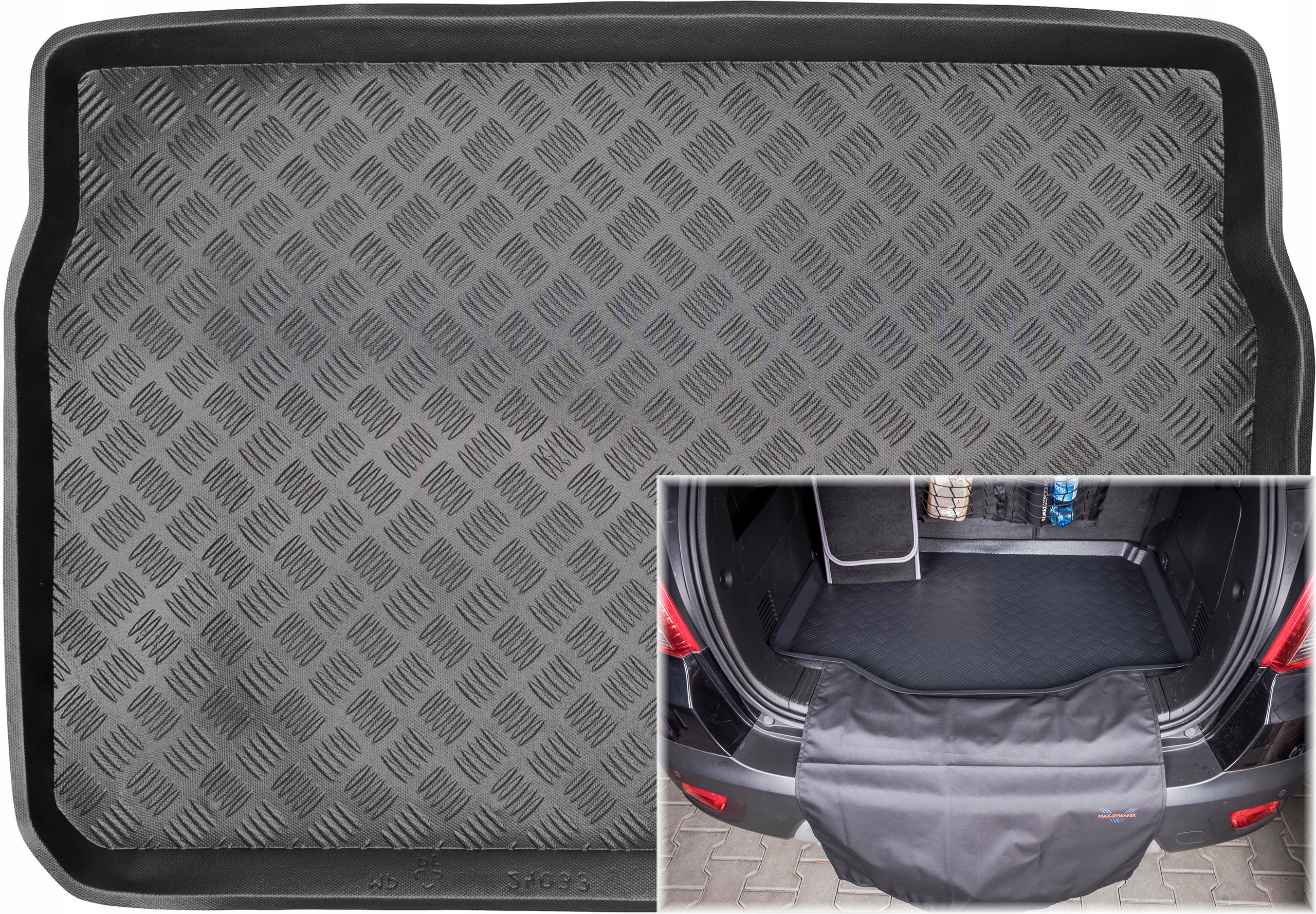 Peugeot 208 I Hb 2012-2019 Rohož do kufru krytka MultiProtector