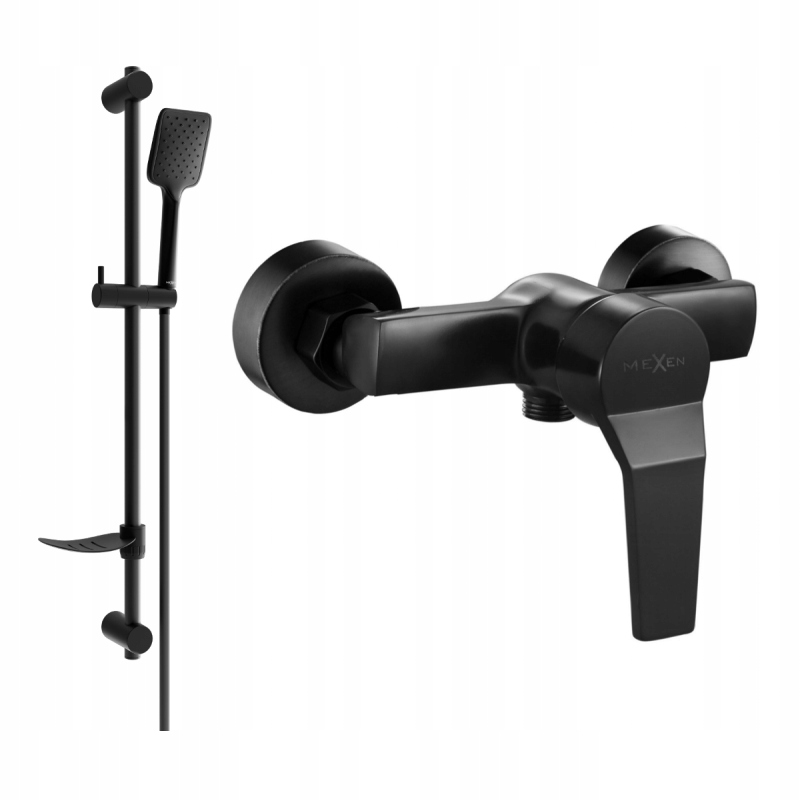 Mexen Caro DF62 sprchová batéria so sprchovou zostavou, čierna