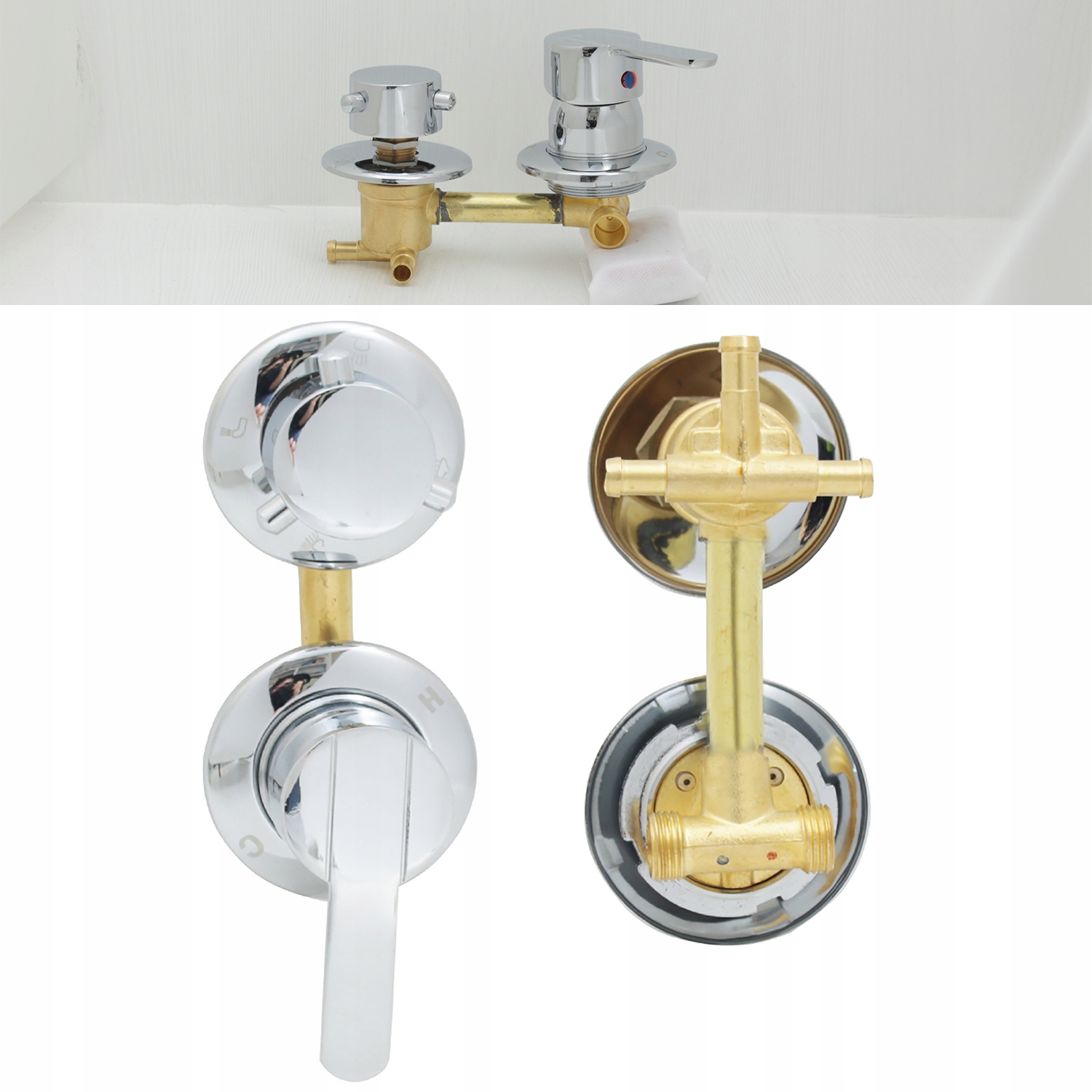 Baterie Ventil Hlava Spínač Pro Hydromasážní Kabinu 10 CM 3 Funkce