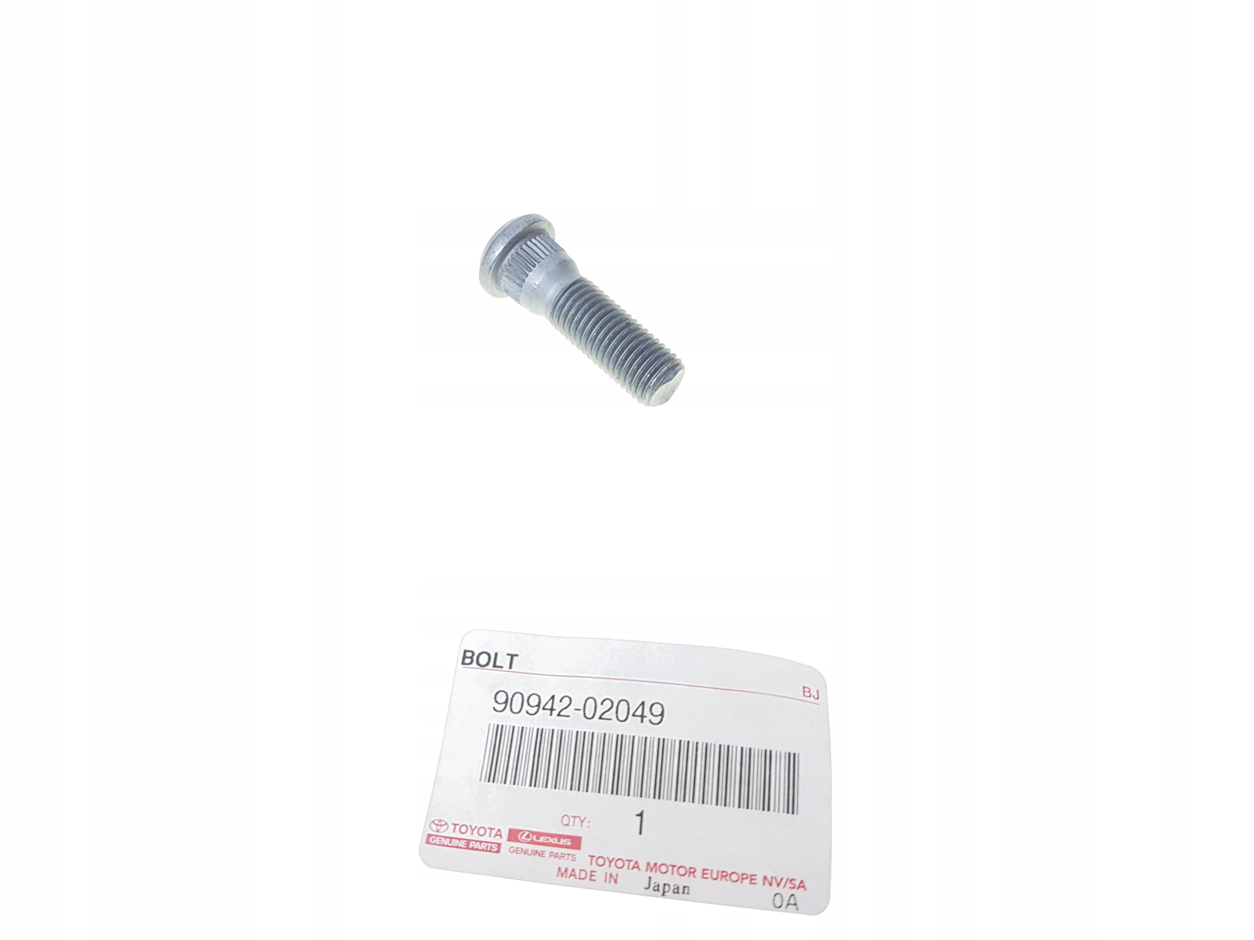 TOYOTA ŚRUBA SZPILKA FELGA PIASTA KOŁA Strona zabudowy przód + tył