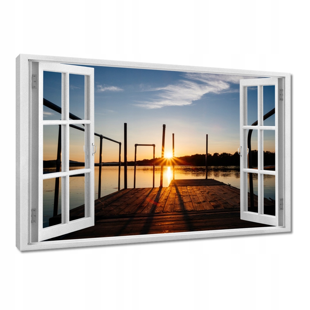 

Obrazy 120x80 Most Zachód słońca