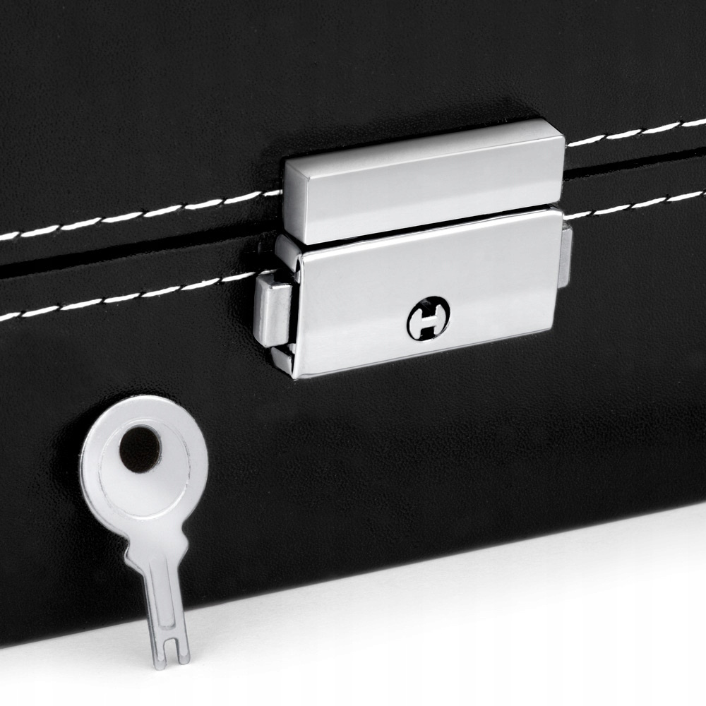 Szkatułka na Biżuterię Zegarki z Grawerem Prezent dla Męża Chłopaka Liczba miejsc na zegarki 12