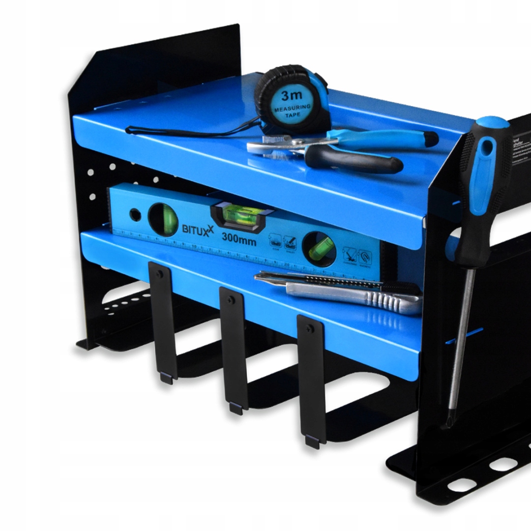 SZAFKA PÓŁKA ORGANIZER NA NARZĘDZIA WKRĘTARKI WARSZTATOWY ŚCIENNY DO GARAŻU Marka Bituxx
