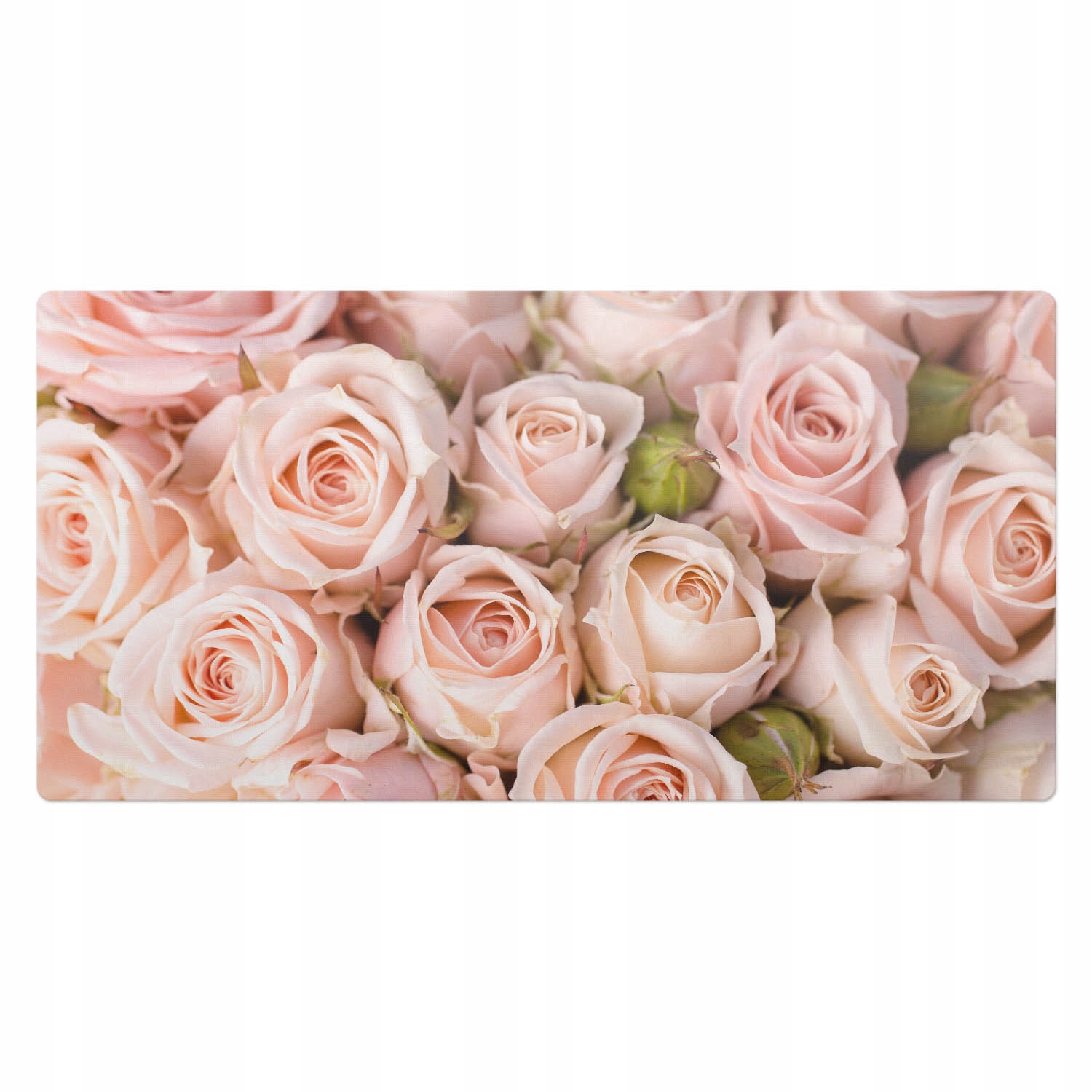Herní podložka na stůl Romantický motiv růží v jemném stylu 100 x 50 cm