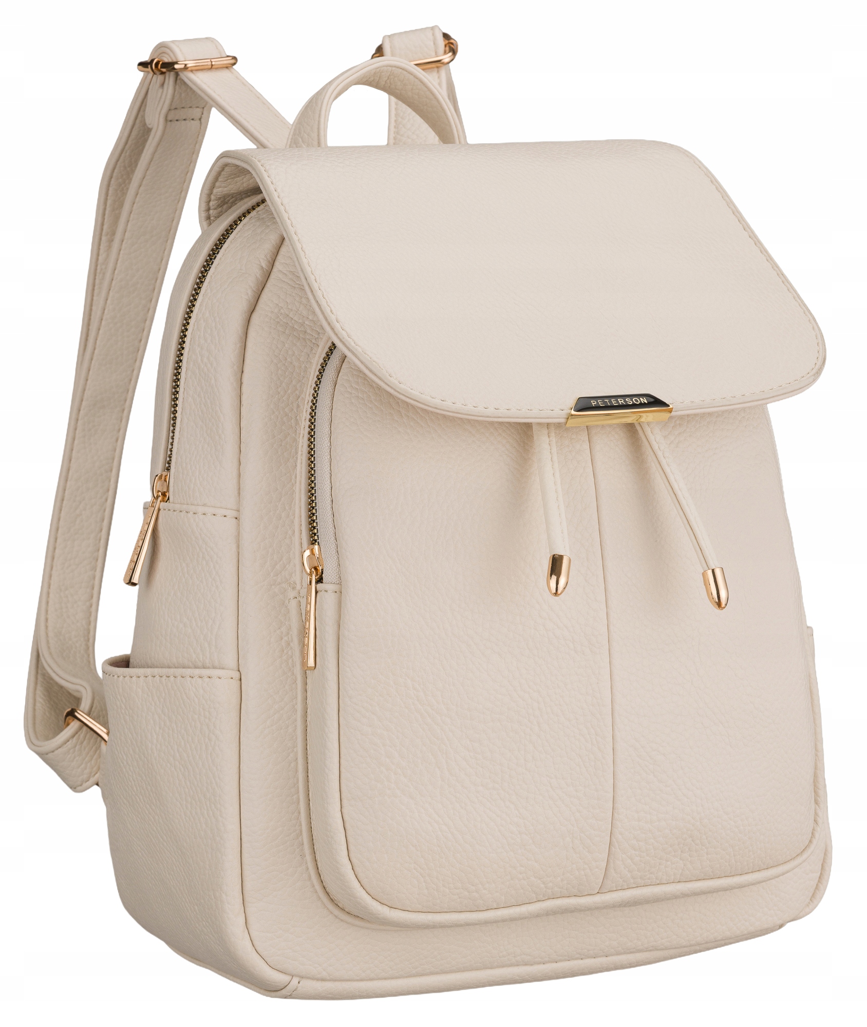 Plecak miejski damski mały stylowy ekoskóra Peterson ze skóry ekologicznej