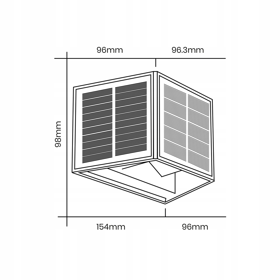 Lampa ogrodowa LED solarna dwustronna elewacyjna kinkiet Zewnętrzny Cechy dodatkowe możliwość pracy w temperaturze poniżej zera wodoodporność