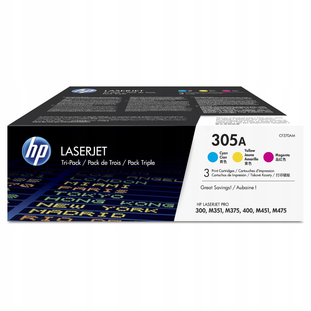 Toner Hp CF370AM Cmy 305A